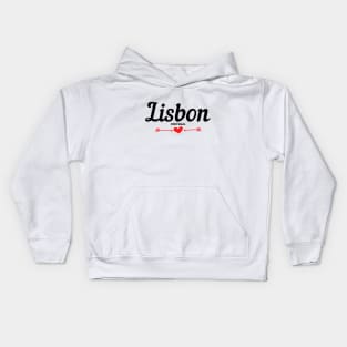 Travel Lisbon Portugal Kids Hoodie